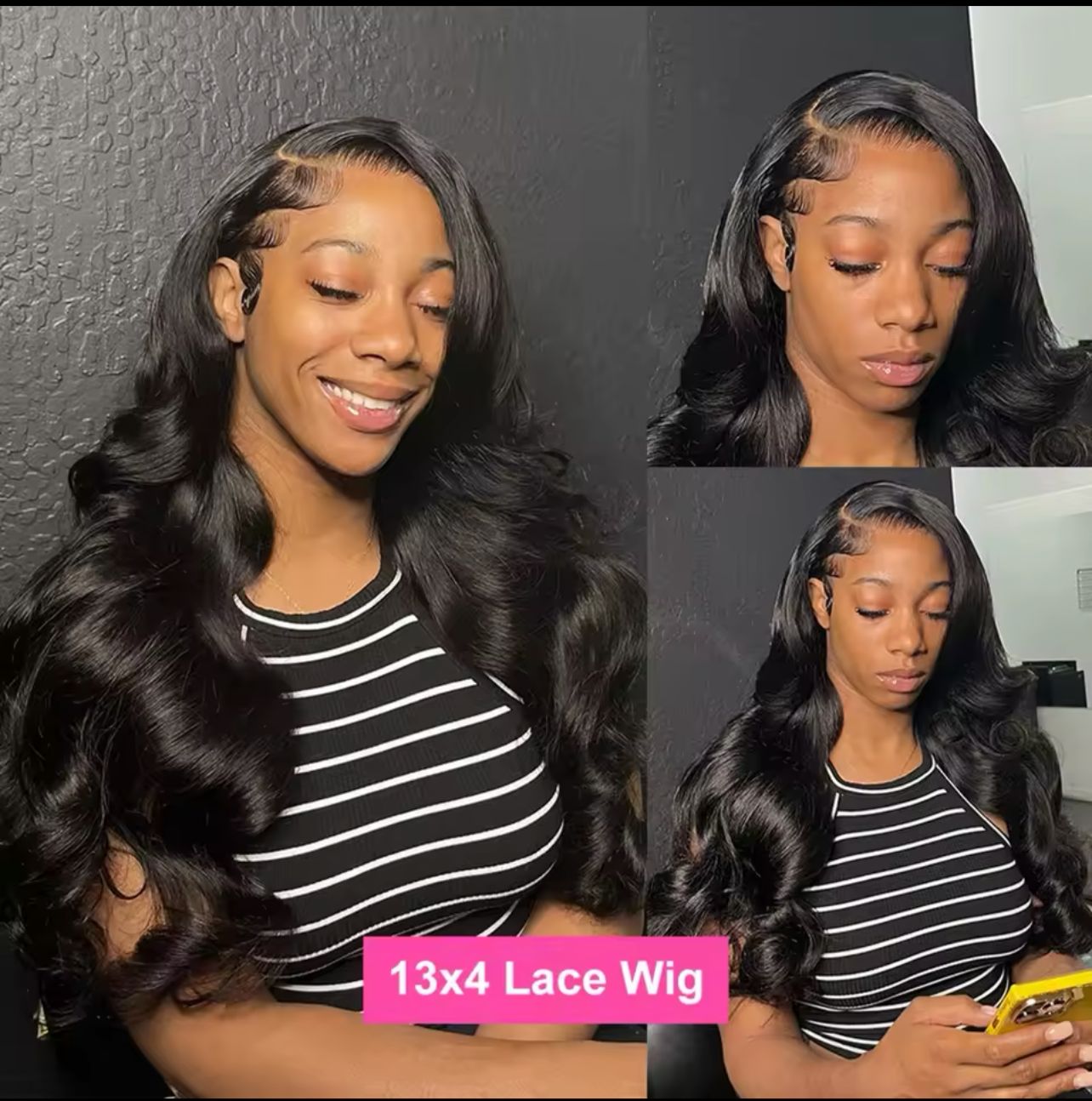 26” bodywave wig human hair lace frontal wig 13*4 $16,000 JMD. 10A lower grade but good hair