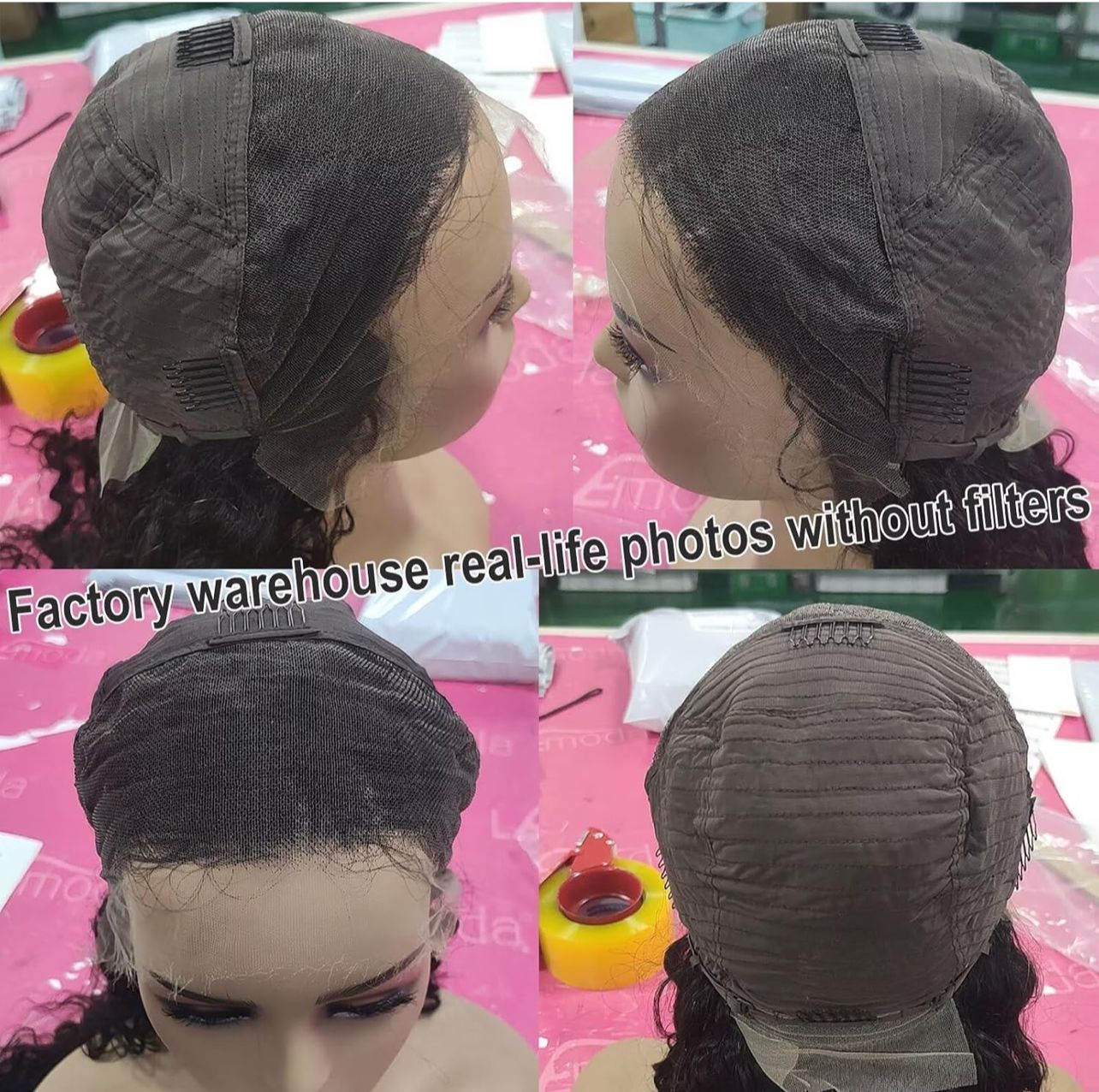 34Inch 12A 250% Density SKINLIKE Real HD Lace Water Wave 13x4 Full Lace Frontal Wigs Deep Wave Virgin Human Hair Invisible 0.1mm Ultra-thin Frayed Ends Wet and Wavy Lace $45,000 JMD