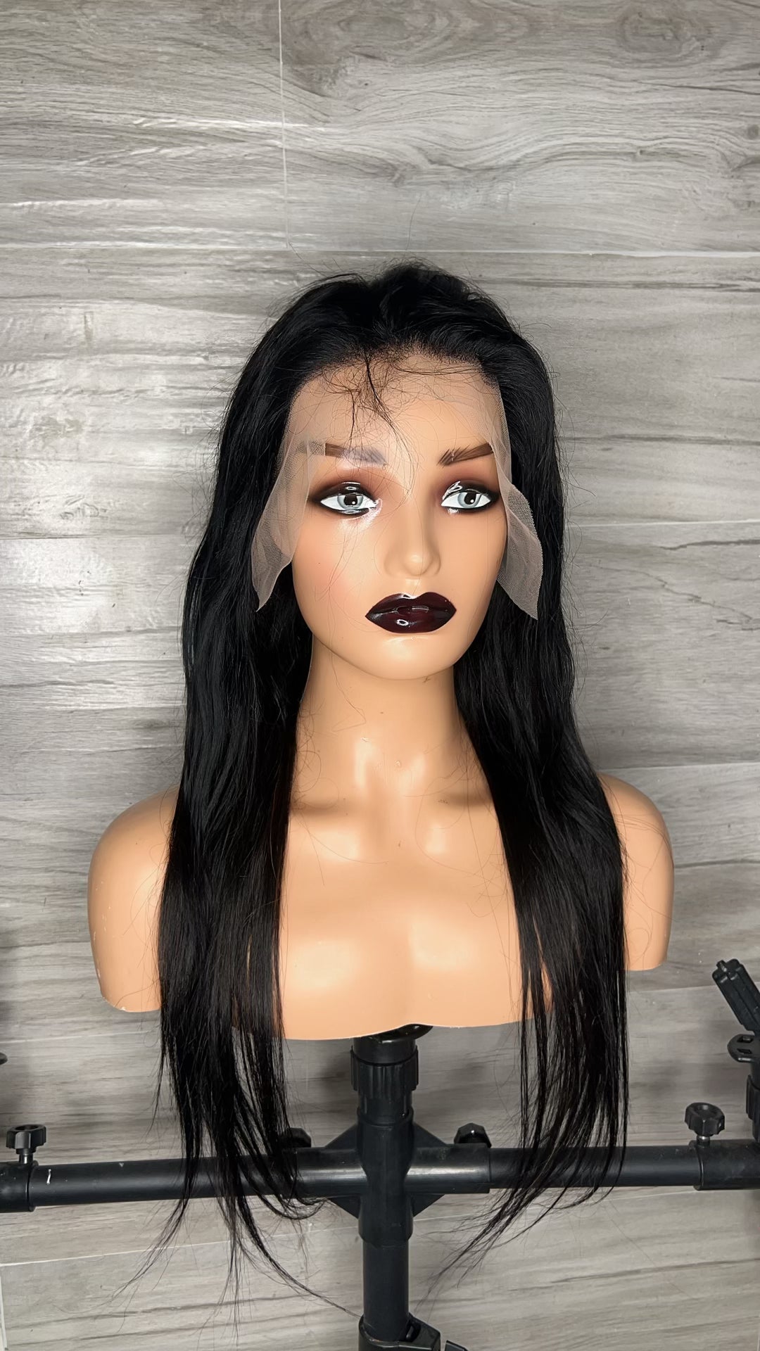 26” straight lace frontal wig human hair 100%