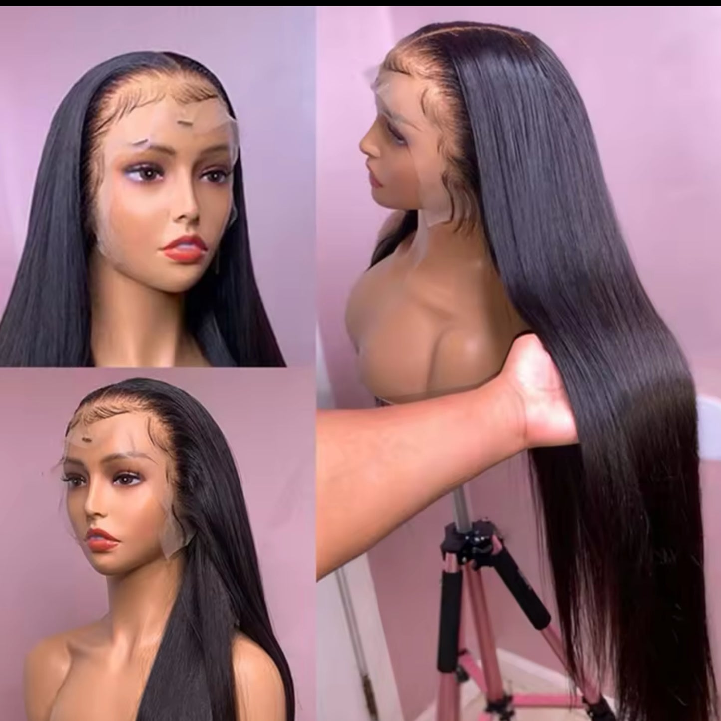 40” - 42 Inch Straight Lace Front Wigs Human Hair Full Lace Wigs For Women Brazilian Pre Plucked 13x4 13x6 Hd Lace Frontal Wig Virgin hair