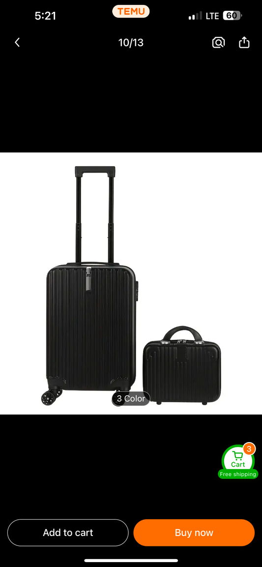 Mini over head suitcase