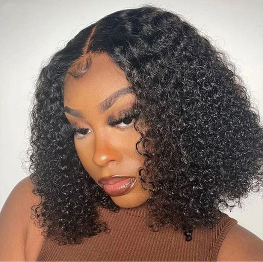 12” 5*5 closure bob wig glueless human 100% human 10A