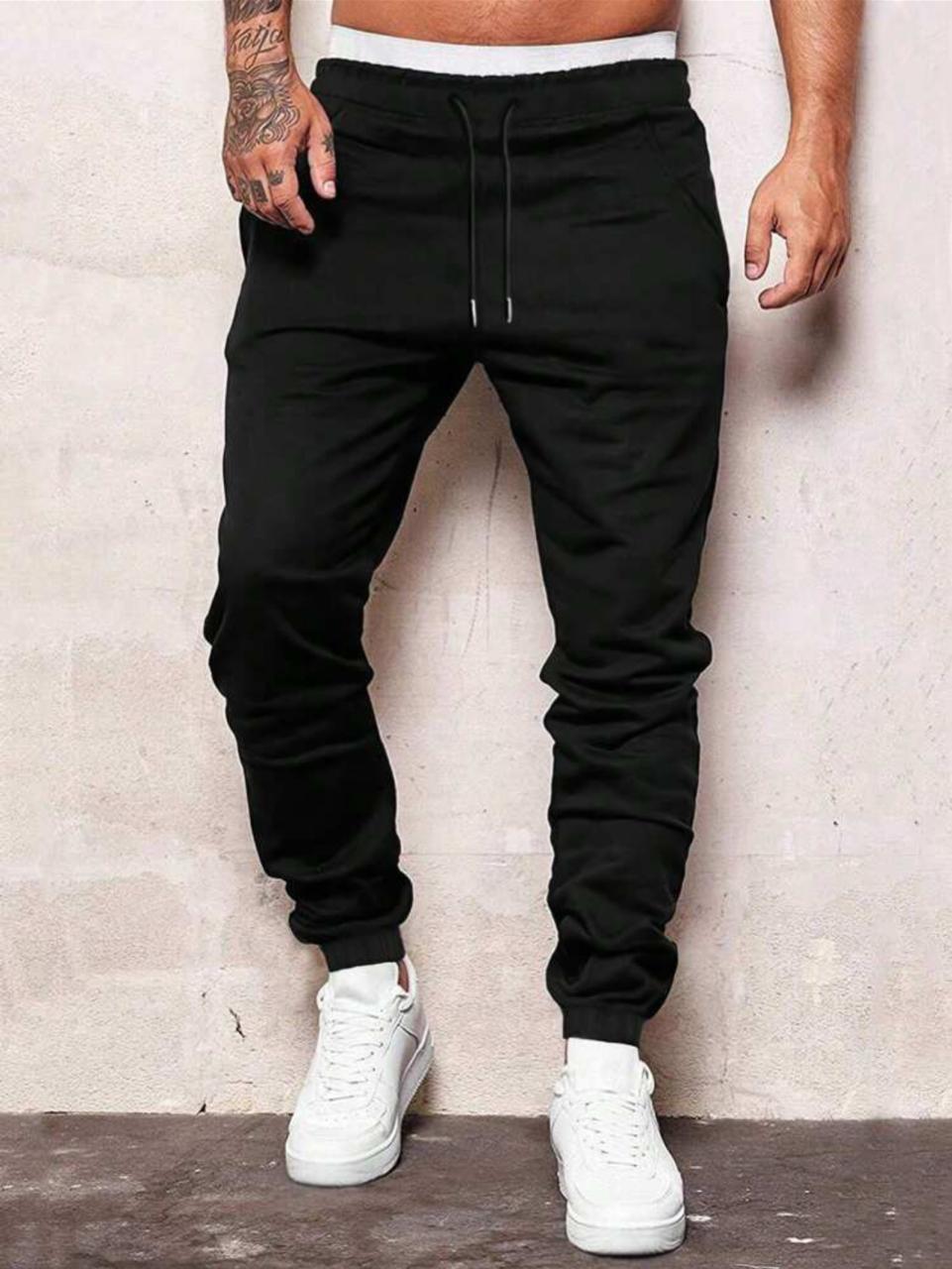 Draw string sweat pants male wear