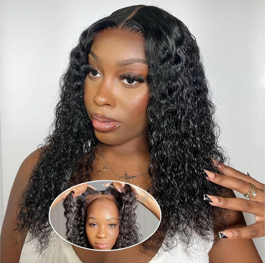 12” curly 4*4 Bob Wig For Black Women Wear And Go Glueless Pre Plucked Closure Wigs $8,500 JMD