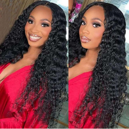 30” curly closure 5*5 lace wig glueless 100% human hair made in China $30,000 JMD