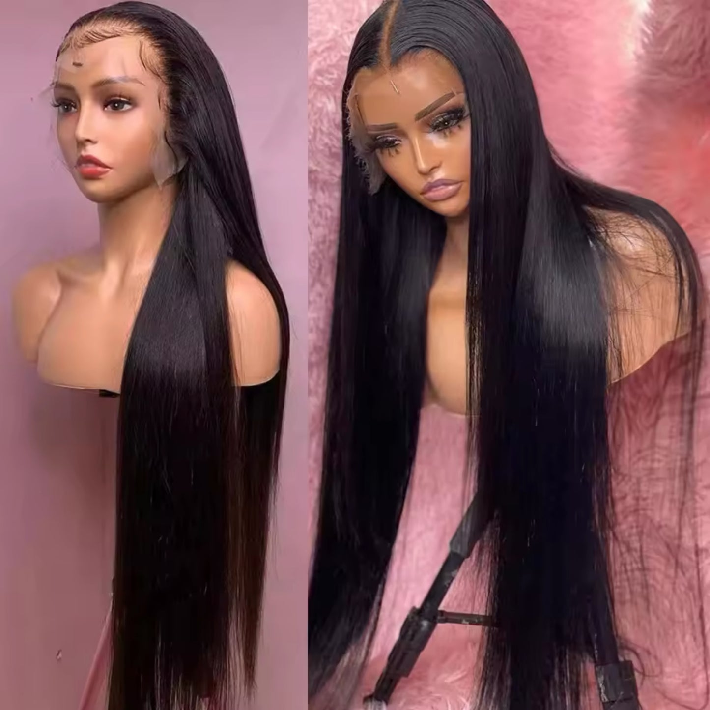 40” - 42 Inch Straight Lace Front Wigs Human Hair Full Lace Wigs For Women Brazilian Pre Plucked 13x4 13x6 Hd Lace Frontal Wig Virgin hair