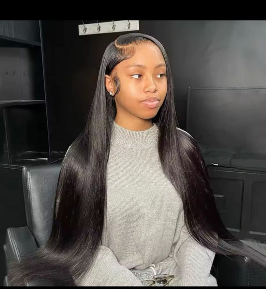 26” Straight 12A 200% Lace Front Wigs Hd Lace Wig 13x6 Human Hair Wigs $18,900 JMD