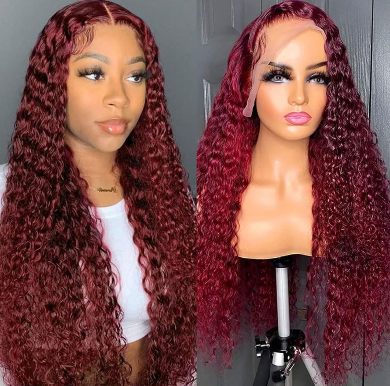 24” deepwave lace frontal wig 13*4 180% 10A 100% human $23,000 JMD