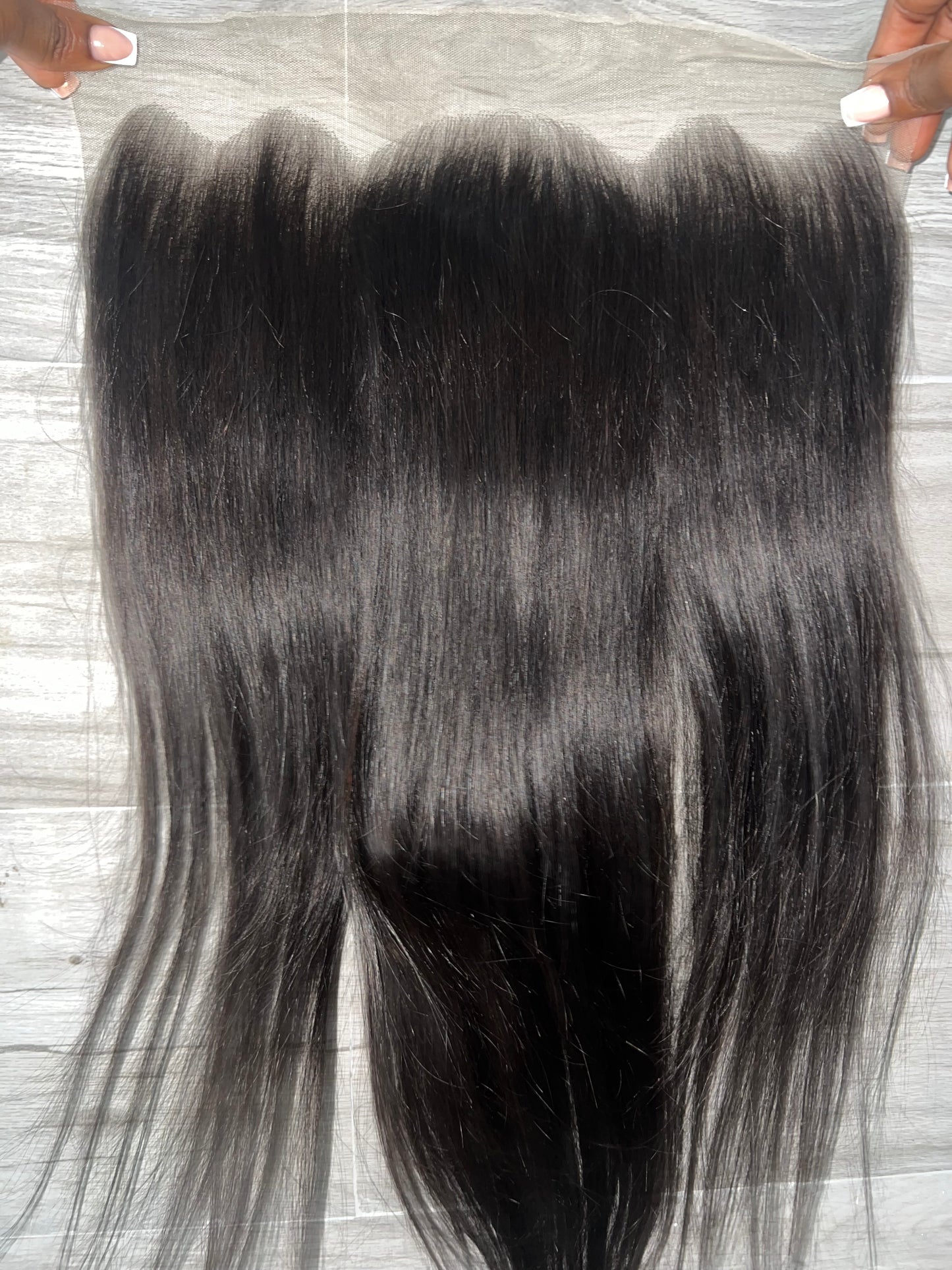 18” inch 13*6 straight human frontal