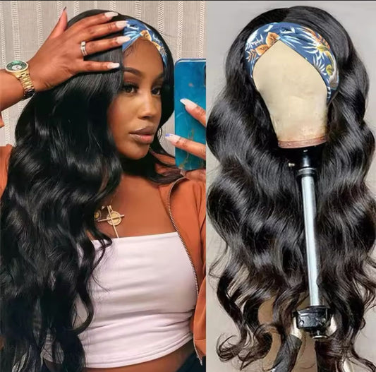 18" Stirnband Bodywave Perücke