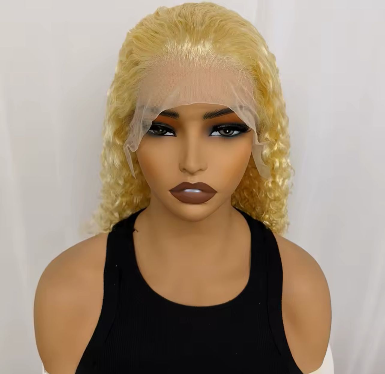 613# Blonde 20 Inches Water Wave Human Hair Wigs 13x4 Lace Frontal 250% Density Water Wave Remy Brazilian Hair for Black Women $25,000