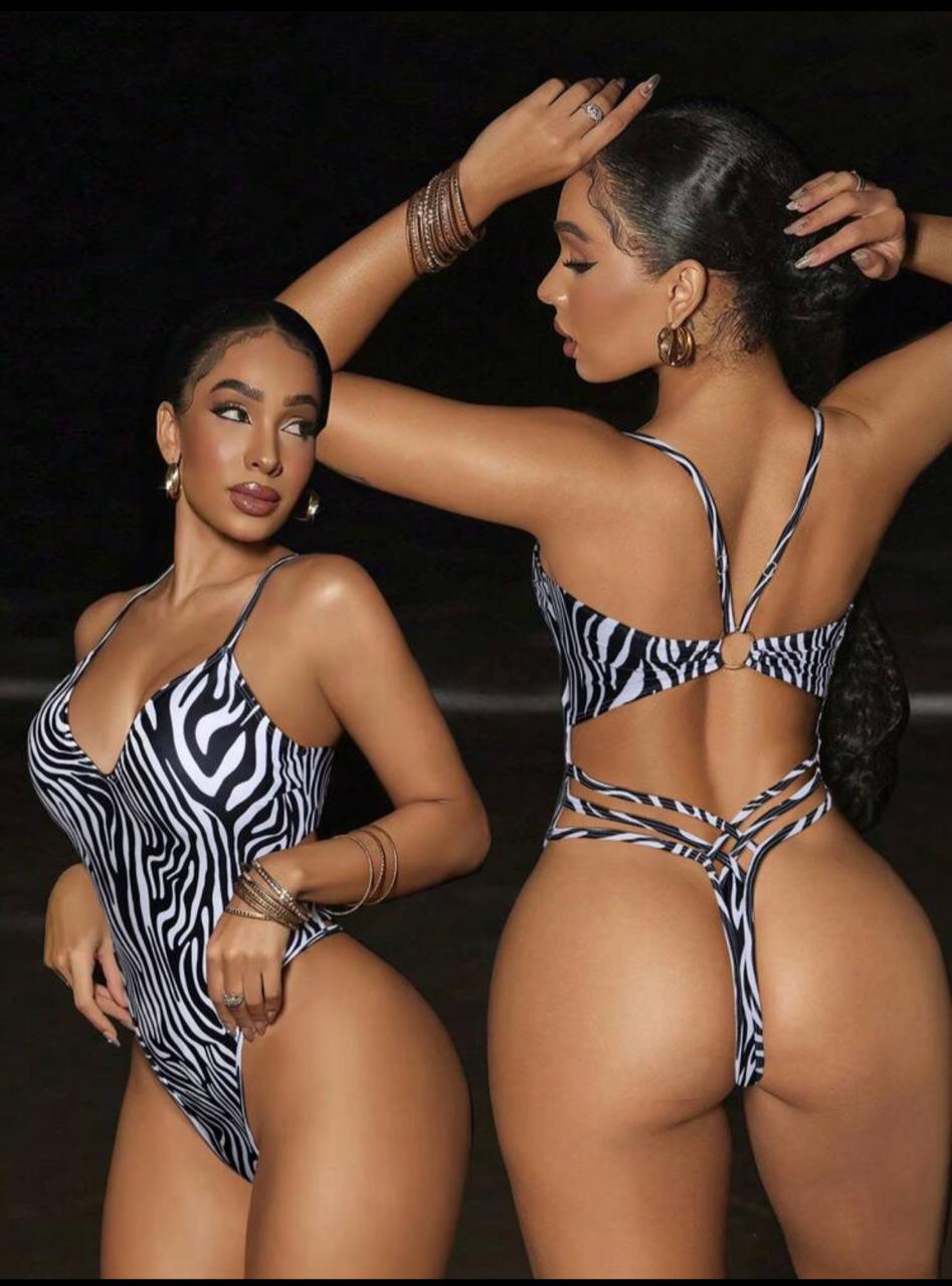 Zebra bikini clothing