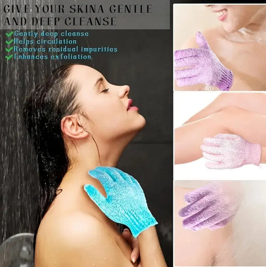 Bleaching cream this is what we use to shower exfoliating gloves Shower Gloves, 100% Nylon Double-sided, Body Scrub, Shower Accessories, And Also A The Color Is Random